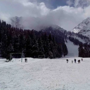 Naltar Valley in winter
