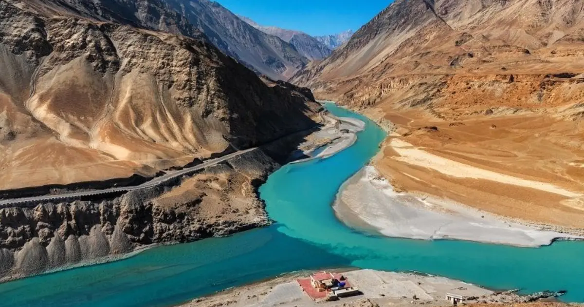 Indus-Kabul River Confluence